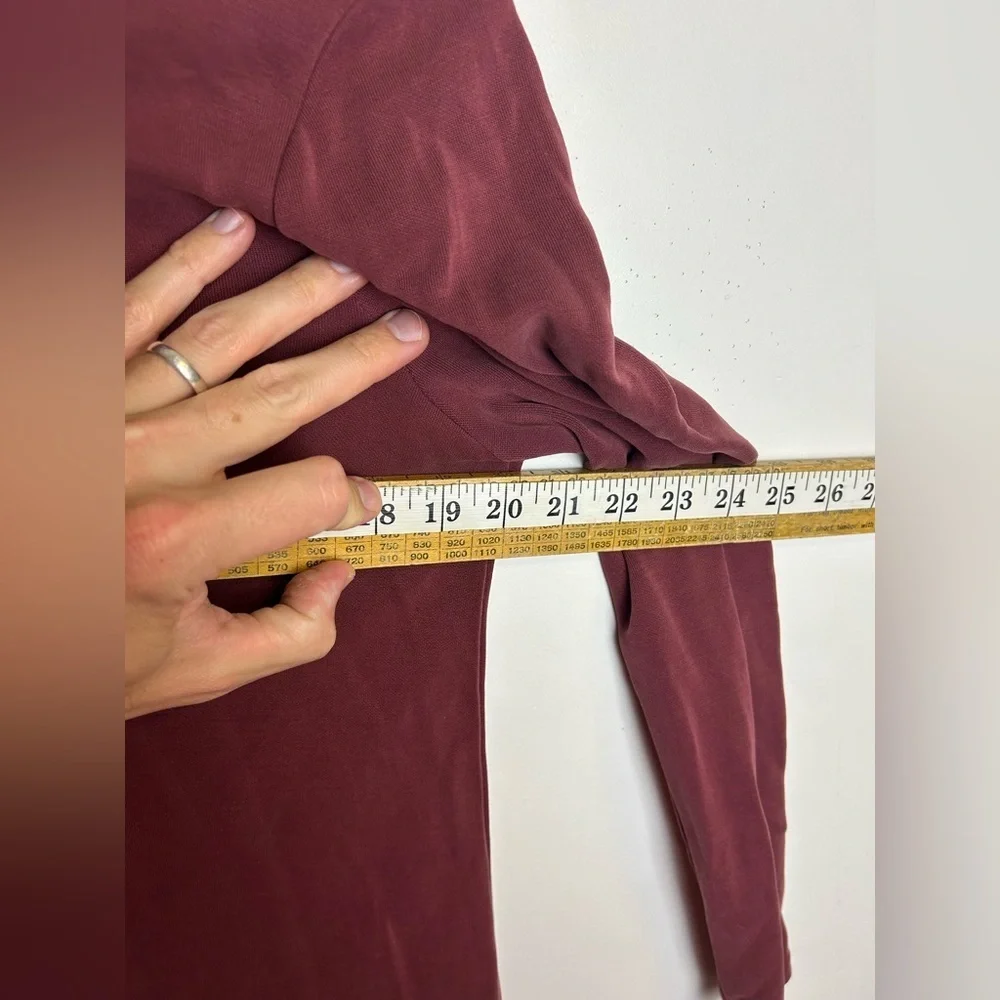 Soft‎ surroundings Burgundy outfit set Pants XS  Top S Old Money Comfortable